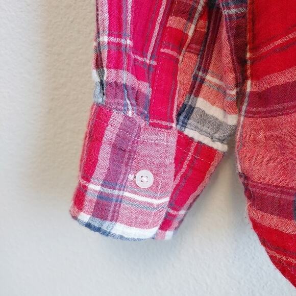 Gap Long Sleeve Plaid Shirt Sz M - Picture 6 of 7